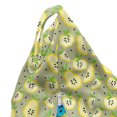 thumbnail image 5 of Fruit Lounger Chair Bag, Summer Apple Pear in Poly Art Fractal Modern Juice Season Tropic Graphic, High Capacity Storage with Handle Container, Lounger Size, Pale Green Pale Yellow, by Ambesonne, 5 of 5