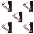 thumbnail image 2 of Jumpingount Guantes largos para mujer, elegantes, elegantes, para fiesta de noche, banquete, señoras, guantes con dedos Type5 NO5, 2 of 6
