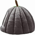 thumbnail image 6 of Pumpkin Pet Bed for Cats and Small Dogs, Semi-Enclosed Indoor Cat House with Soft Warm Plush, Winter Dog Bed Cave Basket for Kittens, 15"x15"x13", 6 of 6
