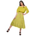 thumbnail image 2 of Moomaya Flared Skirts For Women Below Knee Length Casual Wear Summer Clothing, 2 of 5