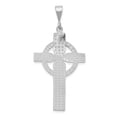 thumbnail image 3 of 14K White Gold Charm Pendant Themed 46 mm 21 Celtic Cross, 3 of 4
