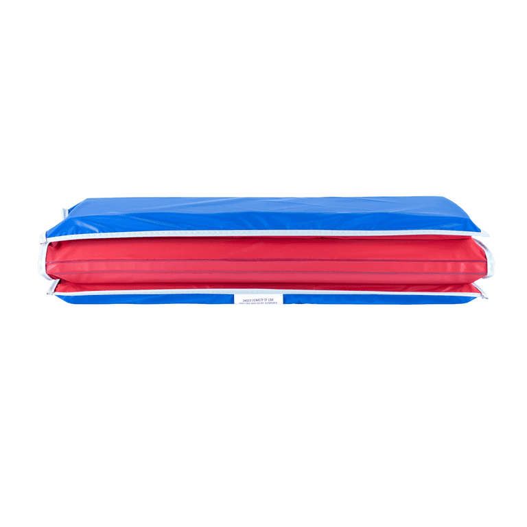KinderMat Rainbow Designer Rest Mat - Red, 2-Inch Thick, Non-Folding Kids Nap Mat For School, Daycare & Home