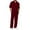 Wine, variant on TBWNWG Men's Stylish Casual Suit Set For Everyday Wear Sports Relaxation And Beach Activities Comfortable Pure Color Design Spring Summer Seasons,Sizes S
