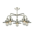 thumbnail image 5 of Innovations Lighting  Ballston Urban - 5 Light 26" Stem Hung Chandelier Antique Brass, 5 of 5
