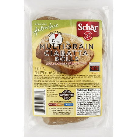 Schar Bread Mltigrn Ciabatta, 7OZ (Pack of 06)