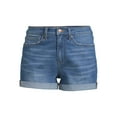 thumbnail image 5 of No Boundaries Juniors Curvy Mom Shorts, 5 of 5