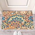 thumbnail image 2 of Bohemian Farmhouse Orange Vintage Welcome Doormat for Indoor/Outdoor Entrance Bohemian Farmhouse Orange Vintage Decoration Door Mat Kitchen Door Mat Bedroom Doormat 17x30 Inch, 2 of 6