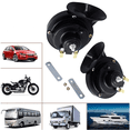thumbnail image 1 of ZHAOCHENG Juego de 2 bocinas para automóvil, bocina doble impermeable de 12 V, utilizada para camiones, trenes y barcos, bocinas eléctricas para automóviles, motocicletas, piezas electrónicas alternat, 1 of 5