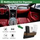 thumbnail image 2 of Relleno de Espacio para Asiento de Automóvil Universal con Soporte para Taza, Organizador de Espacio para Asiento, Accesorios de Almacenamiento, Cuero, Marrón, 2 of 6