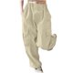 thumbnail image 2 of Odeerbi 5-14 Años Niños Niñas Cargo Pantalones Deportes Pantalones de Pata Ancha Casual Cintura Alta Suelta Pierna Recta Pantalones de Trabajo Con Bolsillo, 2 of 7