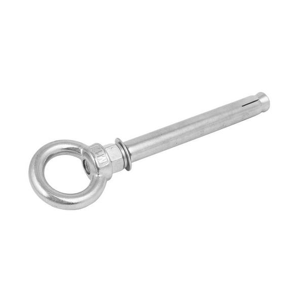 Unique Bargains M12 x 150mm 304 Stainless Steel Sleeve Anchor Eye Bolt Expansion Eyebolt Screw