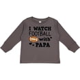 thumbnail image 3 of Inktastic I Watch Football with My Papa Boys Long Sleeve Toddler T-Shirt, 3 of 5