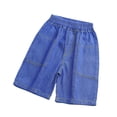 thumbnail image 2 of Kids Shorts Boys' Pants Boys Summer Pants Lightweight Blend Casual Shorts Elastic Waist Comfortable Playwear For Kids Ages 3 13, 2 of 3