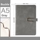 thumbnail image 5 of Retro A5 Cuaderno de Suave de en Forma de U Hebilla Magnética de Oficina de Negocios Cuaderno Diario Cuaderno Azul, 5 of 5