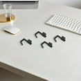 thumbnail image 4 of OFFIGAM 20Pack Pegboard Tool Organizer Hooks for Workspace Optimization Black Plastic Storage for Office Users, 4 of 8