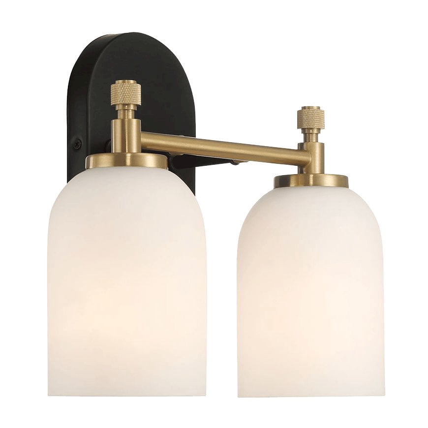 Ashcroft Furniture Vortex Two Lights Vanity in Traditional Style for Over Bathroom