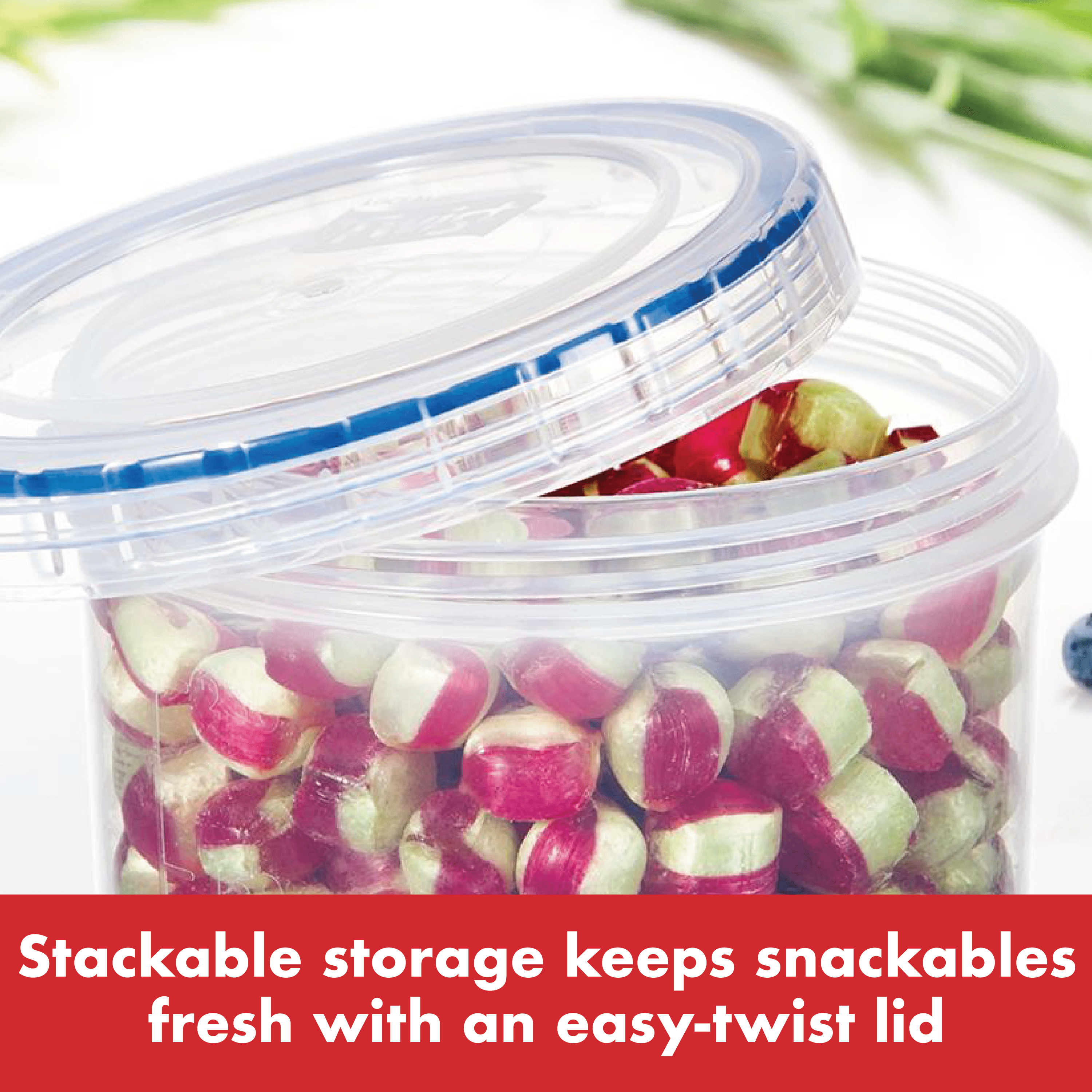 Easy Essentials Twist 34-Ounce Food Storage Container, Set of 6, 09161