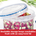 thumbnail image 2 of Easy Essentials Twist 12-Ounce Food Storage Container, Set of 6, 2 of 3