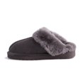 thumbnail image 4 of Aus Wooli Australia Unisex Sheepskin Wool Sydney Slippers - Grey, 4 of 8