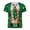 03-Green, variant on Men's St Patricks Day T-Shirts 3D Printed Shamrock Tuxedo Tees Shirt Clover Leaves Casual Short Sleeve Shirts 01-Red M