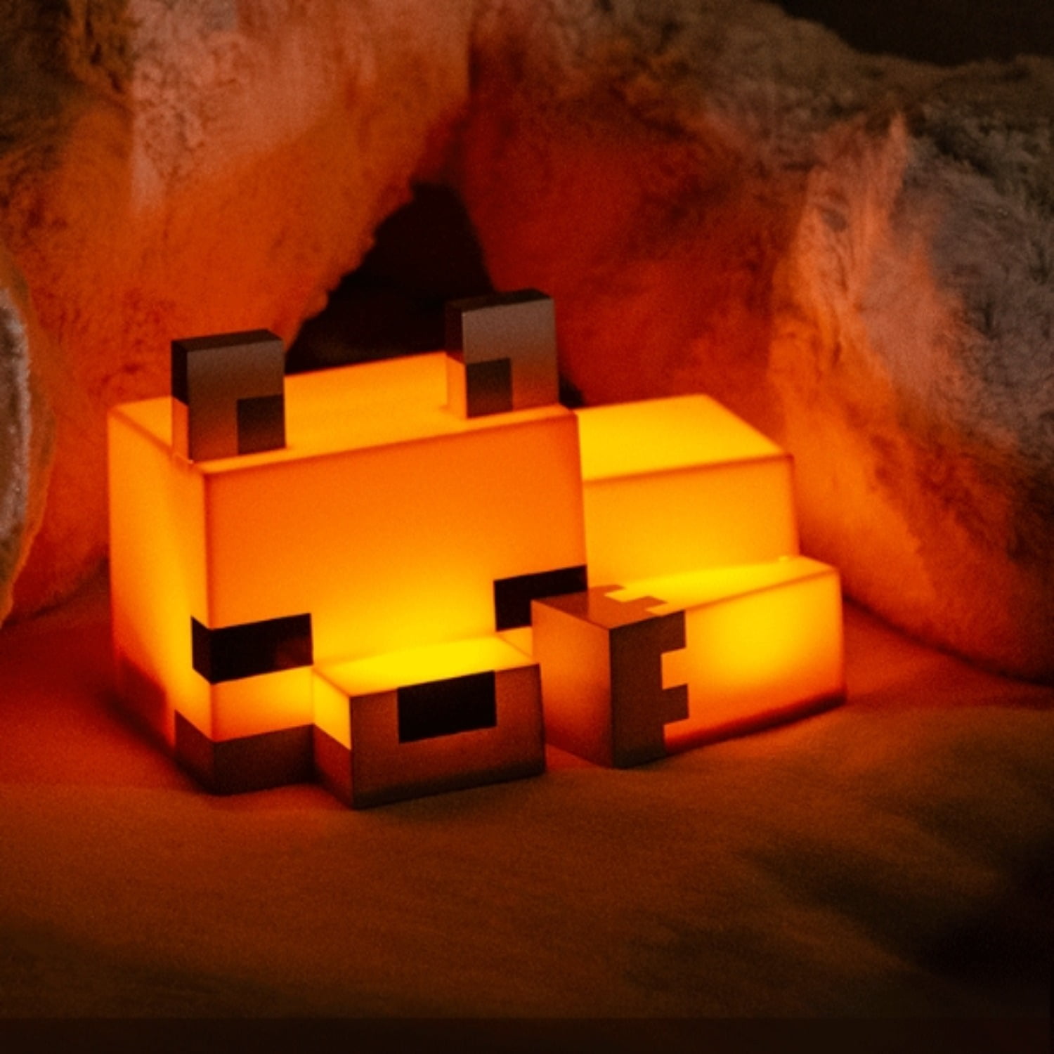 D.FAMILY Cute Fox Night Light, Soft Orange Glow, Desk Lamp for Gaming Room or Kids and Tween Bedroom