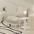 thumbnail image 3 of Mesa auxiliar Furinno Simplistic Industrial con estructura metálica blanca, 3 of 7