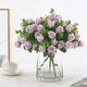 thumbnail image 3 of 5 Ramos Flores Rose Artificiales Rama Decorativa 50 Flores Xtellar morado, 3 of 3