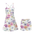thumbnail image 5 of Yuyamidu Colorful Hibiscus Womens Tennis Dress Summer Golf Dress with Built in Shorts Palm Leaves Sleeveless Workout Athletic Dresses with Pocket Size M, 5 of 7