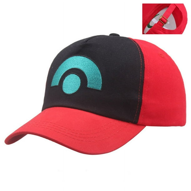 Gorra de béisbol con bordado de Ash Ketchum, gorro de béisbol con bolsillo ajustable, Snapback, transpirable, Anime, para regalo