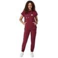 thumbnail image 3 of Hanes Womens Scrubs Mandarin Collar Scrub Top, Comfort Fit, Pockets, Sizes XS-3XL, 3 of 10