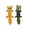 Both 18 inch Toys, variant on Fun Flattie Stuffing Free Dog Soft Squeak Toys Cuddle Snuggle Toss Many Choices (22 inch Monkey)