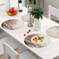 thumbnail image 6 of Trees Pink Round Plate Mats Non-Slip Place Mat Washable PVC Table Mats Set of 4 Heat Resistant Table Decoration for Kitchen Dining, 6 of 7