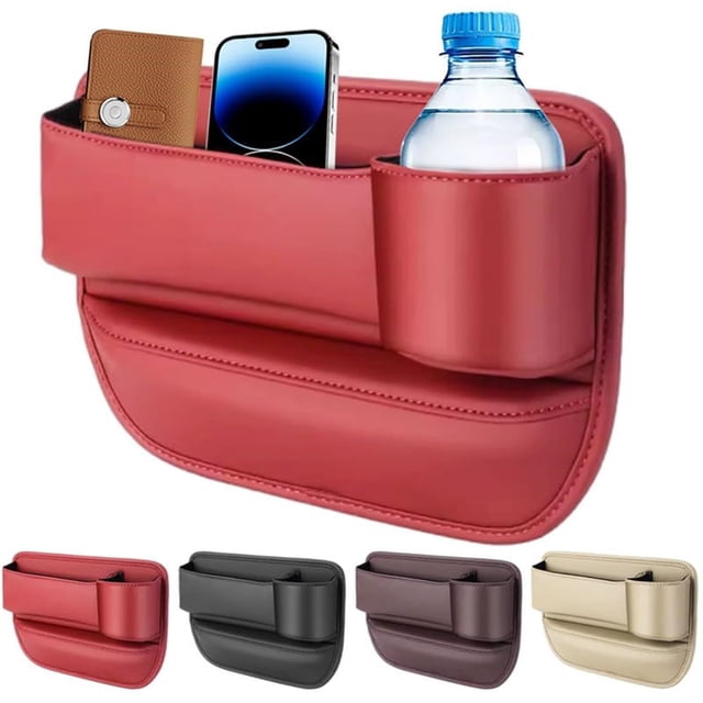 Universal Car Seat Organizer Storage Solution For Passenger Side With Durable Material And Easy Installation Design