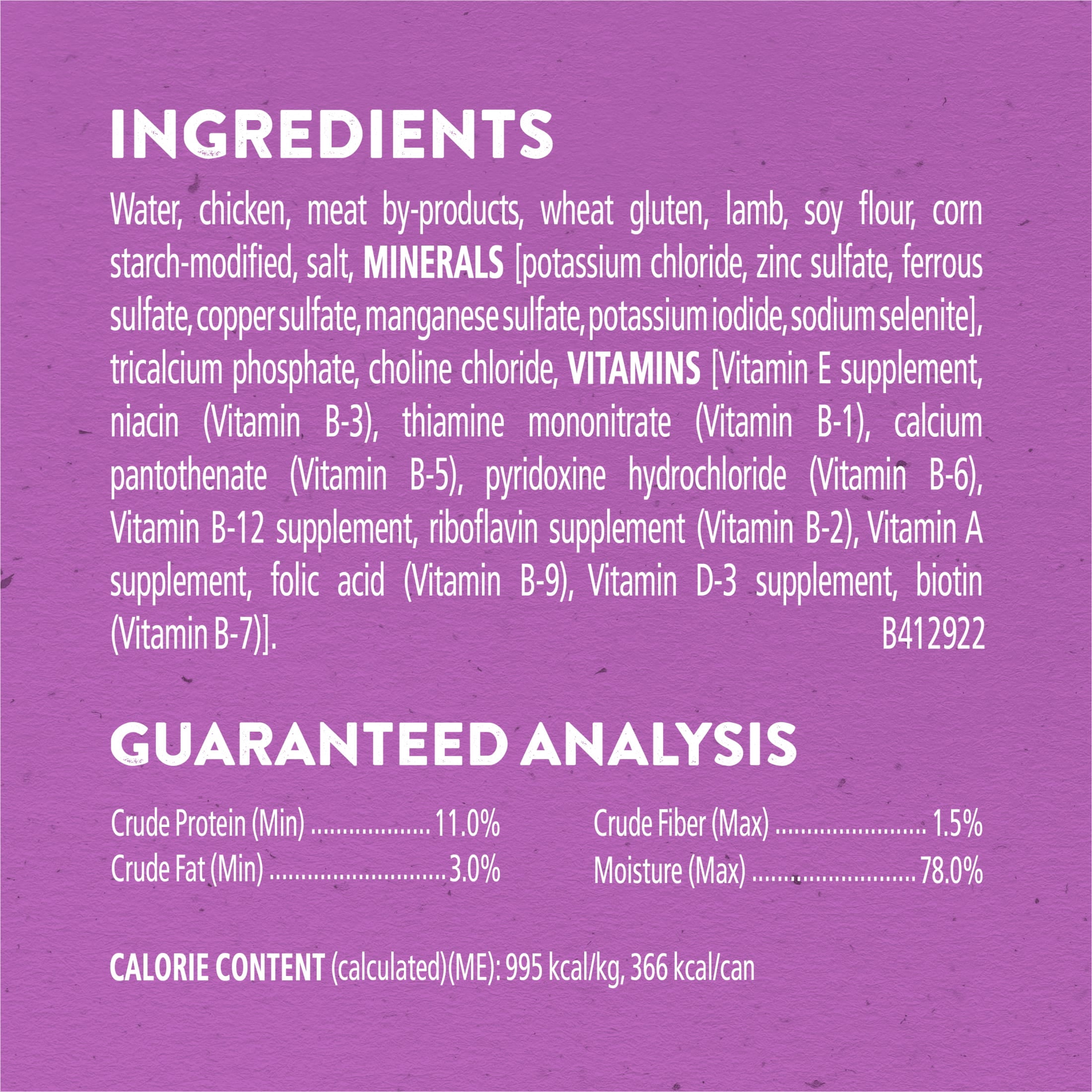 Purina Dog Chow Wet Dog Food, High Protein Real Lamb in Gravy, 13 oz Can