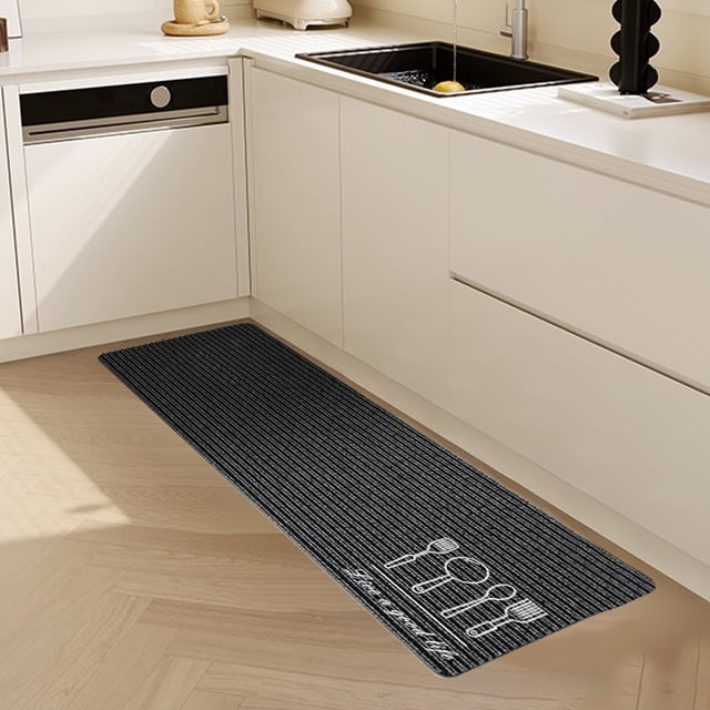 Water Absorbent Runner Rugs for Kitchen, Kitchen Mat in Front of Sink, Oil Absorbent Kitchen Mats for Floor,Non-Slip Kitchen Rugs,Durable Kitchen Mats, Kitchen Rugs