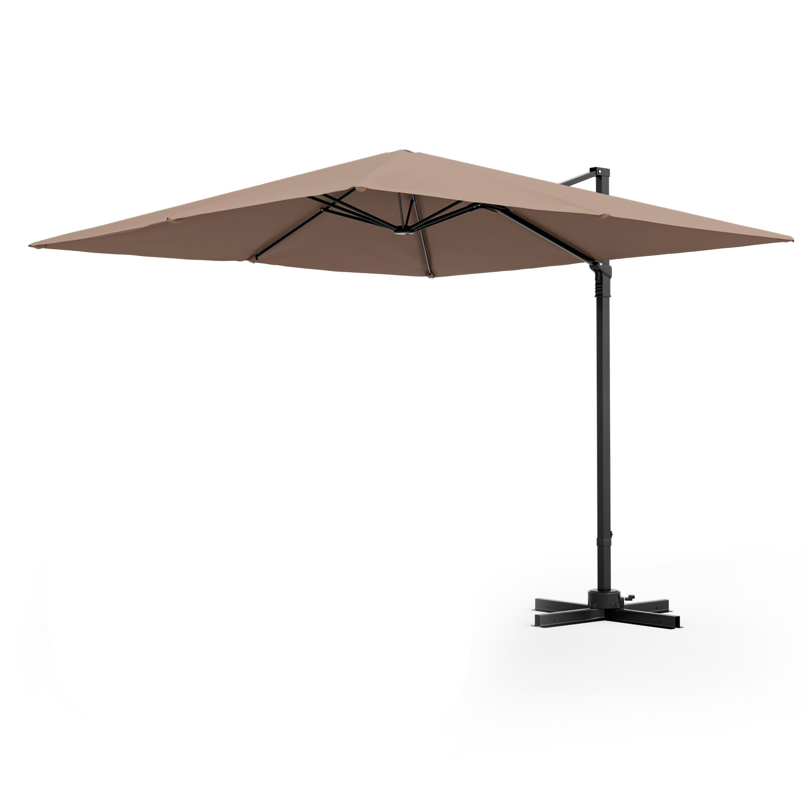 Vicamelia Patio Square Cantilever Offset Hanging Umbrella, Tilt