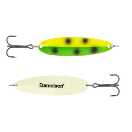 Danielson Night Fight Skagit Super Glow Casting Spoon FW Spoons Big Game 5/8oz South Paw