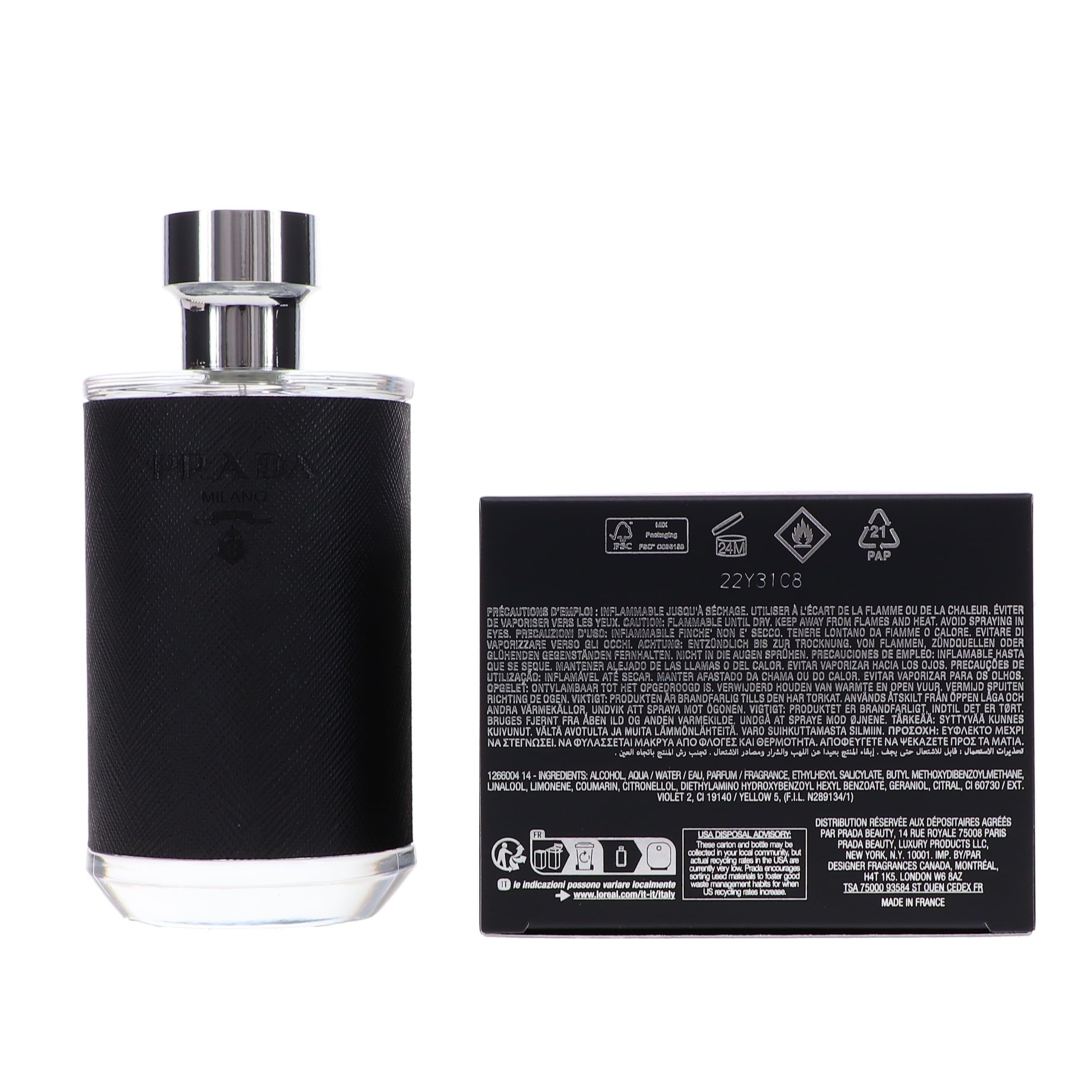 Prada L'Homme Eau de Toilette 3.4 oz - Walmart.com