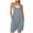 Blue, variant on Riforla Women's Sleeveless Overalls Jumpsuit Casual Solid Summer Wide Leg Bib Pants Bottons Jumpsuit Romper with Pockets Short 2 Piece Sets for Women Blue M