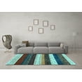 thumbnail image 3 of Ahgly Company Indoor Square Abstract Light Blue Contemporary Area Rugs, 8' Square, 3 of 4