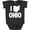 Vintage Smoke, variant on Inktastic I Love Ohio with State Silhouette Boys or Girls Baby Bodysuit