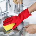 thumbnail image 4 of 3 pares de guantes de látex para limpieza, guantes para lavar platos de cocina, guantes impermeables para lavar platos., 4 of 6