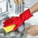 thumbnail image 4 of 3 pares de guantes de látex para limpieza, guantes para lavar platos de cocina, guantes impermeables para lavar platos., 4 of 6