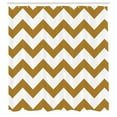 thumbnail image 2 of Ambesonne Shapes Shower Curtain, Chevron Art Classic Zigzag, 69"Wx84"L, Pale Coffee, 2 of 4