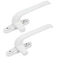 thumbnail image 1 of Unique Bargains Alliage d'Aluminium Fermeture de Fenêtre Poignée Poignée Poignée Main Droite Blanc 2pcs, 1 of 6