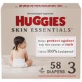 thumbnail image 1 of Huggies Skin Essentials Baby Diapers, Sizes: N-6, 76-36 Count, 1 of 9