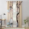 thumbnail image 4 of Hawaii Garden Trees Valance Window Curtains for Living Room Bedroom Kitchen Home Ready-made Youth Room Window Curtains, 4 of 7