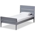 thumbnail image 1 of Baxton Studio Nereida Twin Slat Platform Bed in Gray, 1 of 8