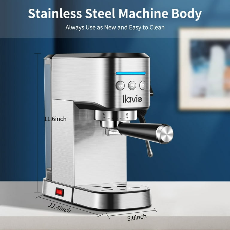 Mondawe Stainless Steel Automatic Espresso Machine in the Espresso