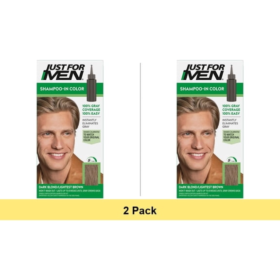 Just For Men Shampoo In Hair Color Kit, Dark Blonde #4939 - 2 Pack